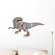 Running Robot Tyrannosaurus Dinosaur Vector Wall Decal
