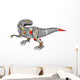 Running Robot Tyrannosaurus Dinosaur Vector Wall Decal