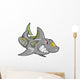 Robot Shark Wall Decal