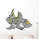 Robot Shark Wall Decal