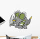 Robot Machine Triceratops Dinosaur Wall Decal
