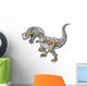 Roaring Robot Tyrannosaurus Dinosaur Vector Wall Decal