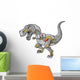 Roaring Robot Tyrannosaurus Dinosaur Vector Wall Decal