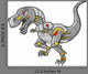 Roaring Robot Tyrannosaurus Dinosaur Vector Wall Decal