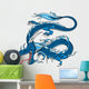 Blue Chinese Dragon Wall Decal