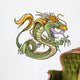 Wild Green Dragon Wall Decal