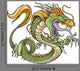 Wild Green Dragon Wall Decal