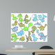 Cute Dinosaur Vector Illustration Wall Decal