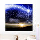 Starry Sky With Star Wall Decal
