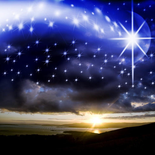 Starry Sky With Star Wall Decal