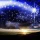 Starry Sky With Star Wall Decal
