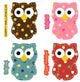 Cute Owl Set Wall Decal