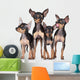 Russian Toy-Terriers Dogs Group Wall Decal
