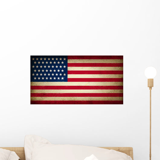Grunge Usa Flag Wall Decal