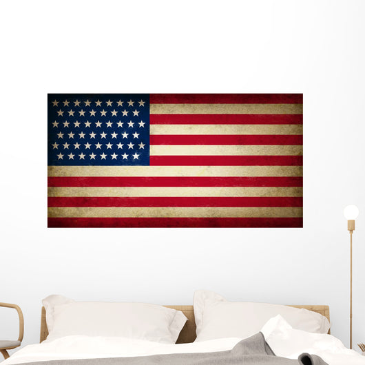 Grunge Usa Flag Wall Decal