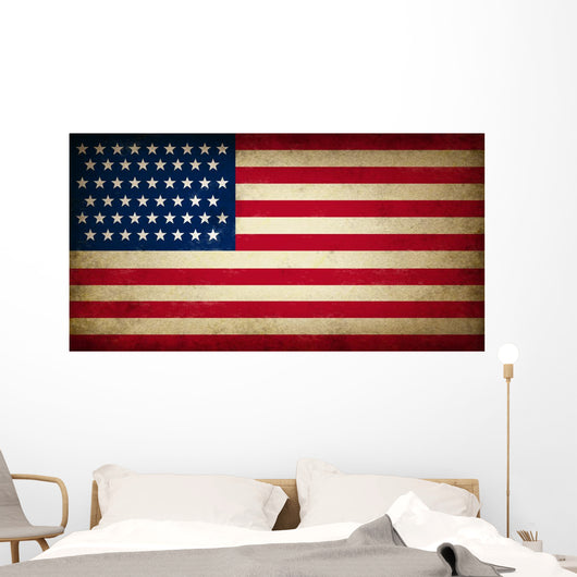Grunge Usa Flag Wall Decal