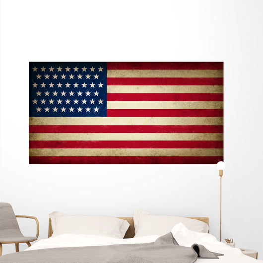 Grunge Usa Flag Wall Decal