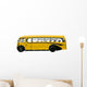 Vintage Yellow School Bus Wall Decal