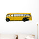 Vintage Yellow School Bus Wall Decal