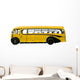Vintage Yellow School Bus Wall Decal