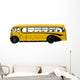 Vintage Yellow School Bus Wall Decal