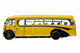 Vintage Yellow School Bus Wall Decal