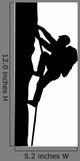 Rock Climber Wall Decal