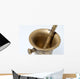 Brass Mortar And Pestle Wall Decal