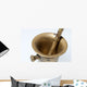 Brass Mortar And Pestle Wall Decal