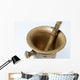 Brass Mortar And Pestle Wall Decal