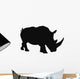 White Rhino Silhouette Wall Decal