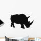 White Rhino Silhouette Wall Decal