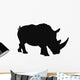 White Rhino Silhouette Wall Decal
