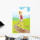 Running Girl Wall Decal