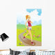 Running Girl Wall Decal