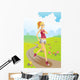 Running Girl Wall Decal