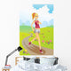 Running Girl Wall Decal
