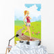 Running Girl Wall Decal