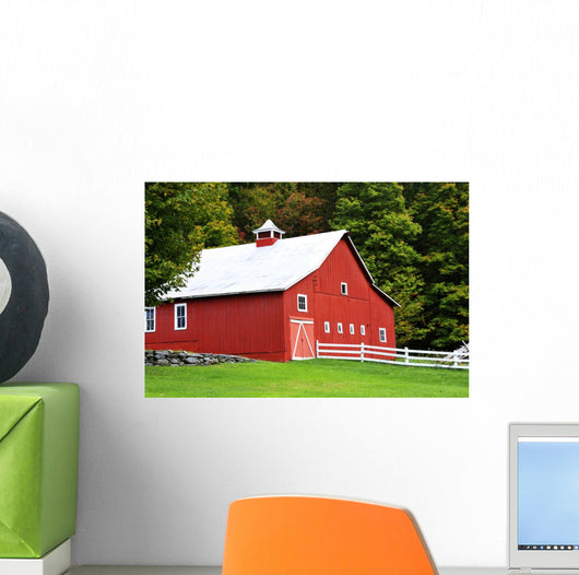 Red Barn Countryside Wall Decal