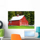 Red Barn Countryside Wall Decal
