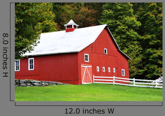 Red Barn Countryside Wall Decal