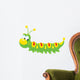 Green Caterpillar With Yellow Wall Decal
