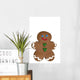 Cookie Gingerbread Man Wall Decal