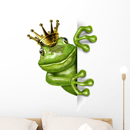 Frog Prince With Gold Wall Decal