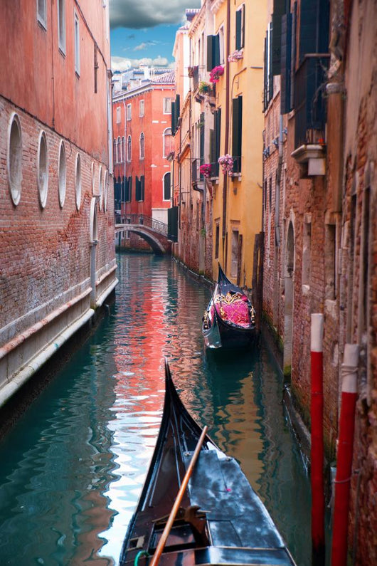 Canal With Gondola Wall Decal