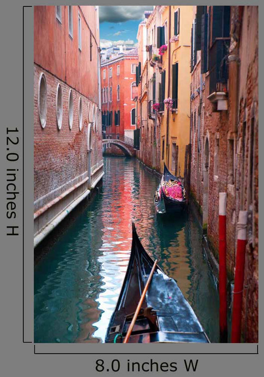 Canal With Gondola Wall Decal