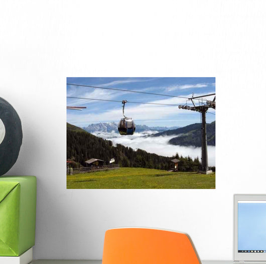 Before Misty Gondola Alpine Wall Decal