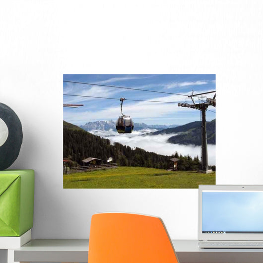 Before Misty Gondola Alpine Wall Decal