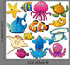 Sea Animals Collection Wall Decal