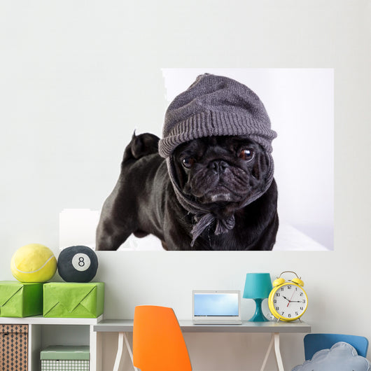 Black Mop With Woolen Wall Decal